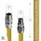 Flextron Gas Line Hose 5/8'' O.D.x24'' Len 1/2"x 3/4" MIP Fittings Yellow Coated Stainless Steel Flexible FTGC-YC12-24K - alternate 3